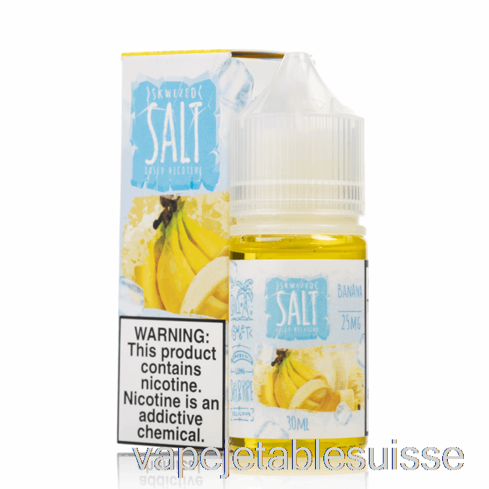 Vape Suisse Banane Glacée - Sel Skwezed - 30ml 25mg